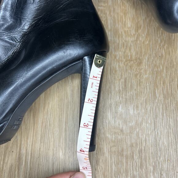 Stuart Weitzman Womens 8 Platform Booties Black Zip Minimalist High Heel Mobwife - Picture 9 of 10